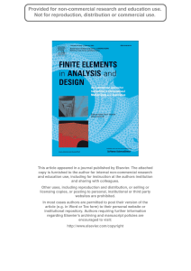 This article appeared in a journal published by Elsevier. The... copy is furnished to the author for internal non-commercial research