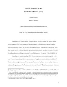 Paul Katsafanas Boston University Philosophy and Phenomenological Research