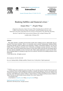 Banking bubbles and financial