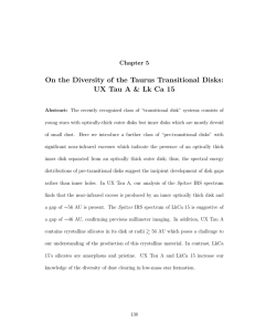 On the Diversity of the Taurus Transitional Disks: Chapter 5