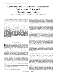 Centralized and Decentralized Asynchronous Optimization of Stochastic Discrete-Event Systems