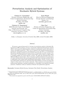 Perturbation Analysis and Optimization of Stochastic Hybrid Systems