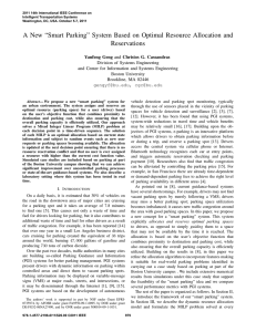 A New “Smart Parking” System Based on Optimal Resource Allocation... Reservations