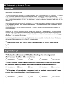 NPS Graduating Students Survey