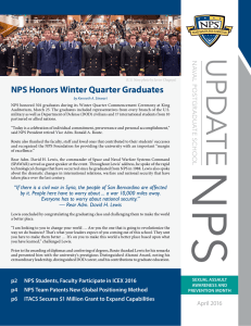 U PD AT NPS Honors Winter Quarter Graduates