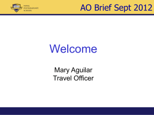 Welcome AO Brief Sept 2012  Mary Aguilar