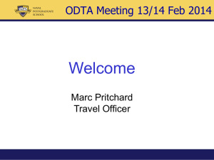Welcome  ODTA Meeting 13/14 Feb 2014 Marc Pritchard