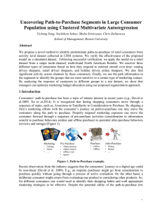 Uncovering Path-to-Purchase Segments in Large Consumer Population using Clustered Multivariate Autoregression