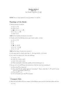 Math 3210-3 HW 10 Topology of the Reals