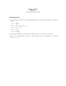 Math 3210-3 HW 14 Subsequences