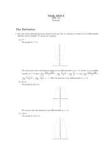 Math 3210-3 HW 18 The Derivative