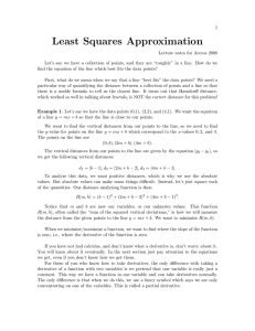 Least Squares Approximation