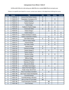 College Course Title Fall