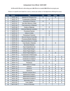 College Course Title Fall