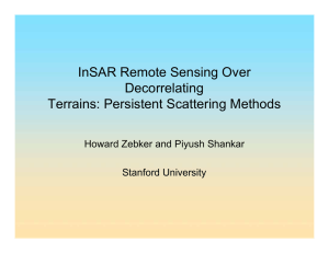 InSAR Remote Sensing Over Decorrelating Terrains: Persistent Scattering Methods