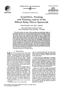 Acquisition, Tracking and  Pointing control