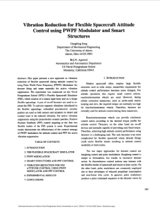 PWPF Vibration Reduction for Flexible Spacecraft Attitude Control using Modulator and Smart