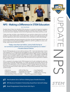 NPS - Making a Difference in STEM Education