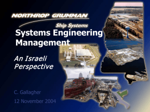 Systems Engineering Management An Israeli Perspective