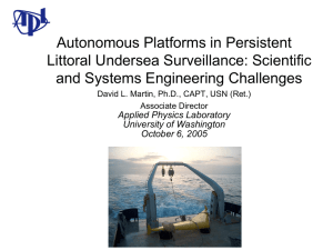 Autonomous Platforms in Persistent Littoral Undersea Surveillance: Scientific and Systems Engineering Challenges