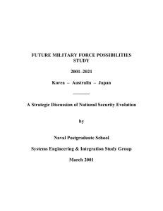 FUTURE MILITARY FORCE POSSIBILITIES STUDY 2001–2021