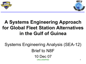 A Systems Engineering Approach for Global Fleet Station Alternatives