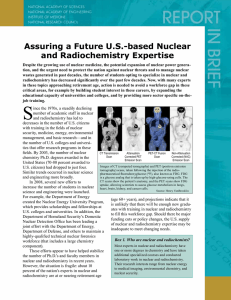 Assuring a Future U.S.-based Nuclear and Radiochemistry Expertise