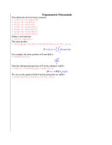 Trigonometric Polynomials