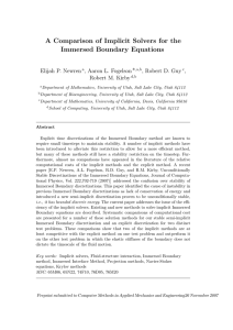 A Comparison of Implicit Solvers for the Immersed Boundary Equations