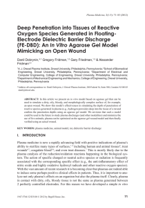 Deep Penetration into Tissues of Reactive Oxygen Species Generated in Floating-