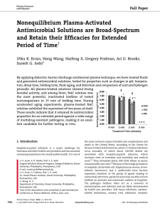 Nonequilibrium Plasma-Activated Antimicrobial Solutions are Broad-Spectrum and Retain their Efficacies for Extended