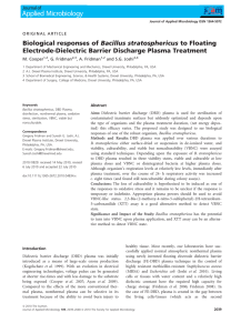 Biological responses of Bacillus stratosphericus to Floating