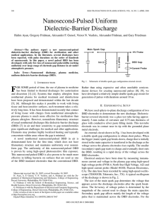 Nanosecond-Pulsed Uniform Dielectric-Barrier Discharge