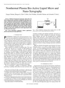 Nonthermal Plasma Bio-Active Liquid Micro and Nano-Xerography