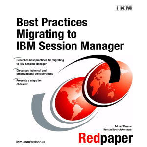 Best Practices Migrating to IBM Session Manager Front cover