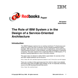 Red books The Role of IBM System z in the