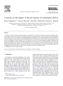 Controls on the degree of ﬂuvial incision of continental shelves