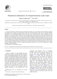 Numerical simulations of transportational cyclic steps ARTICLE IN PRESS Sergio Fagherazzi