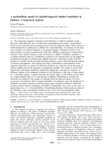 A probabilistic model of rainfall-triggered shallow landslides in Paolo D’Odorico Sergio Fagherazzi