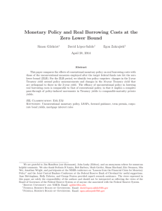 Monetary Policy and Real Borrowing Costs at the Zero Lower Bound