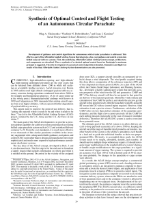 Synthesis of Optimal Control and Flight Testing