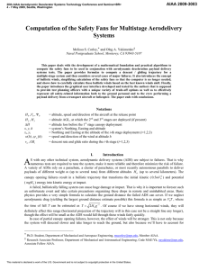 Computation of the Safety Fans for Multistage Aerodelivery Systems