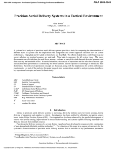 Precision Aerial Delivery Systems in a Tactical Environment AIAA 2005-1645