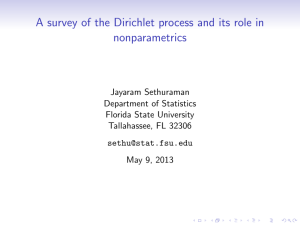 A survey of the Dirichlet process and its role in nonparametrics