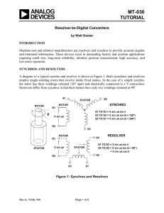 MT-030 TUTORIAL  Resolver-to-Digital Converters