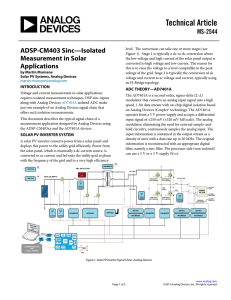 Technical Article ADSP-CM403 Sinc—Isolated MS-2544