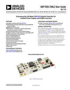 ADP1055-EVALZ User Guide UG-710