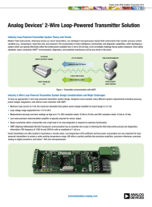 Analog Devices’ 2-Wire Loop-Powered Transmitter Solution
