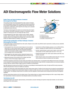 ADI Electromagnetic Flow Meter Solutions Electromagnetic Flow Meters