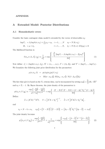 A Extended Model: Posterior Distributions APPENDIX A.1